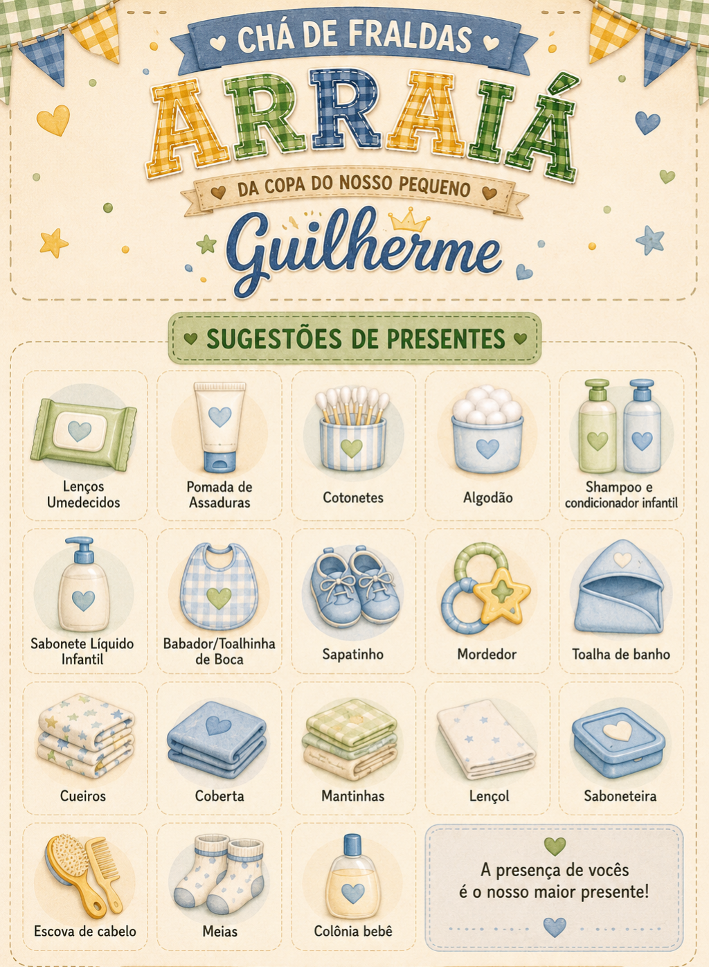Lista Chá de Fraldas